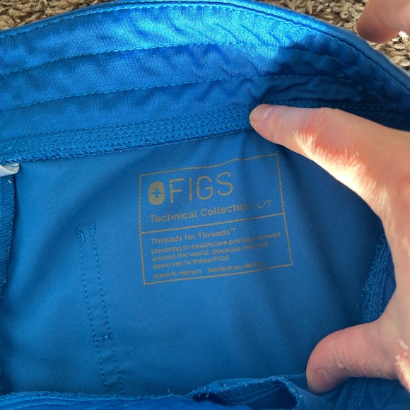 Figs Bright Blue Technical Collection Pants - Picture 3 of 3